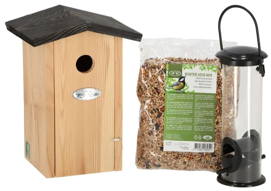 444898 Esschert Design Conjunto completo de alimentação para chapins-azuis