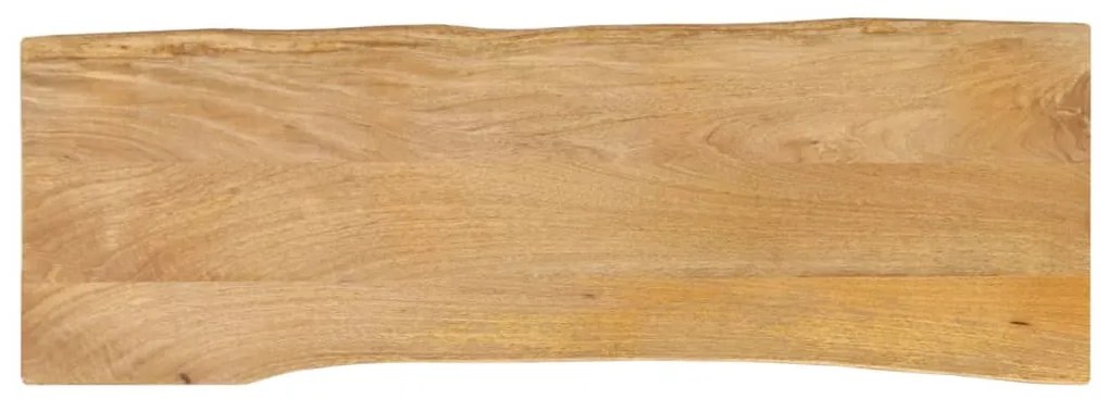 vidaXL Tampo de mesa c/ borda viva 110x40x2,5 cm mangueira maciça