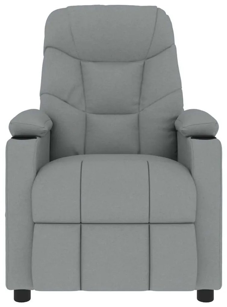 Poltrona de massagens tecido cinzento-claro