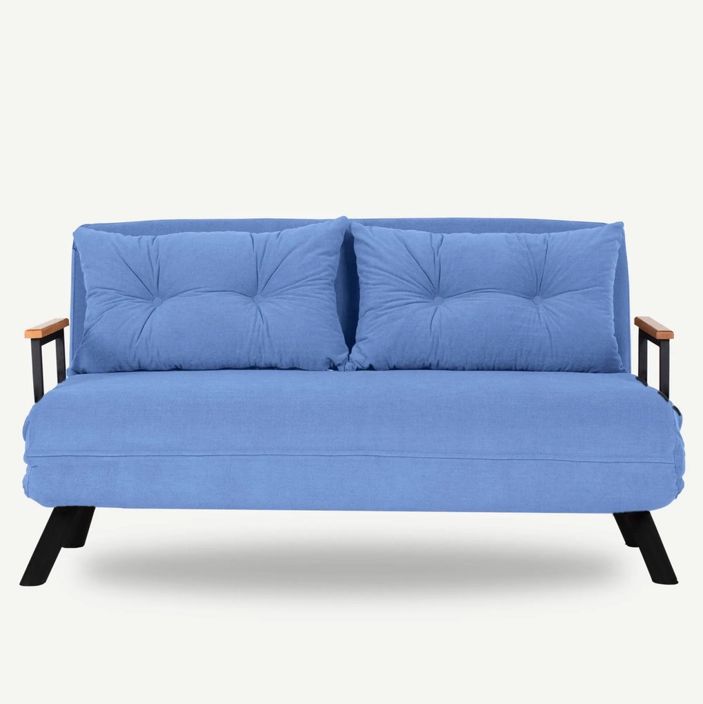 Sofá Cama "Versa" – Azul – 175x133 cm – Design Moderno e Versátil