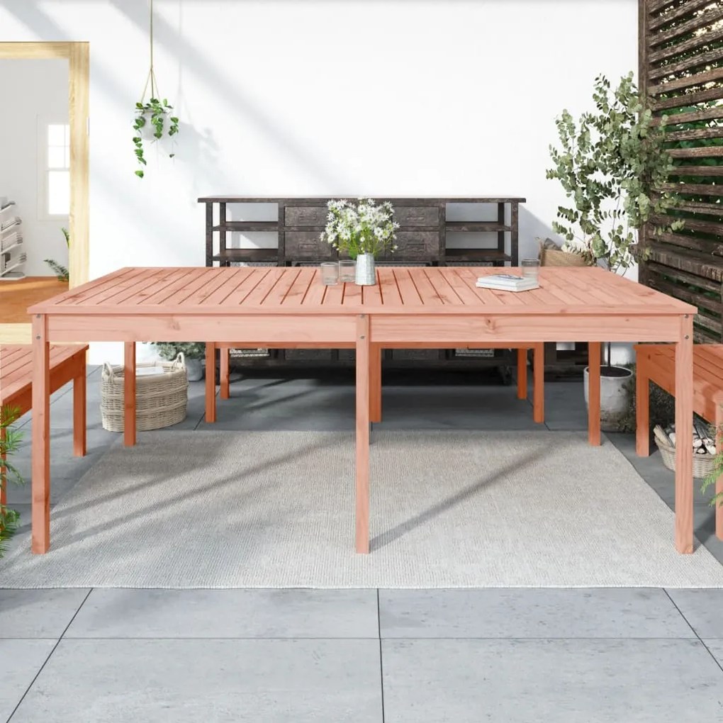 vidaXL Mesa de jardim 203,5x100x76 cm madeira de douglas maciça