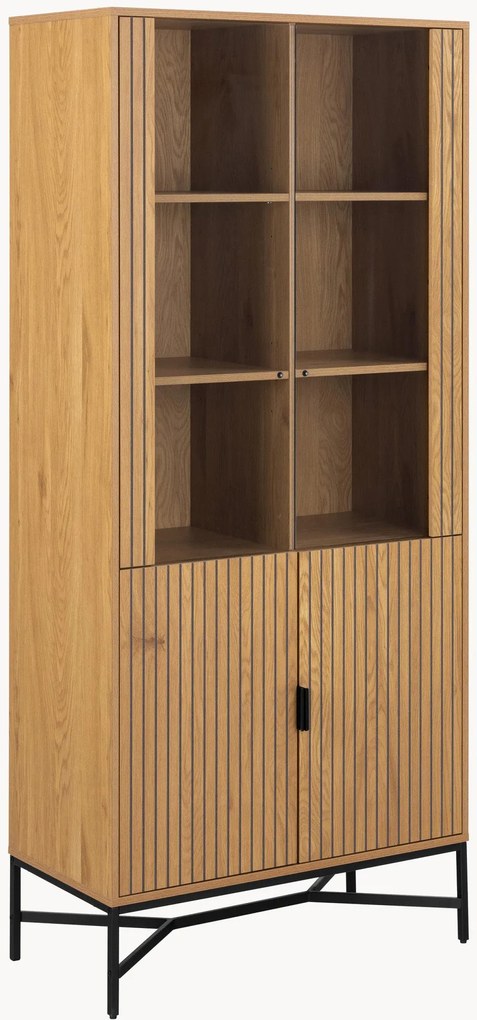 Vitrine com efeito de madeira Jaipur