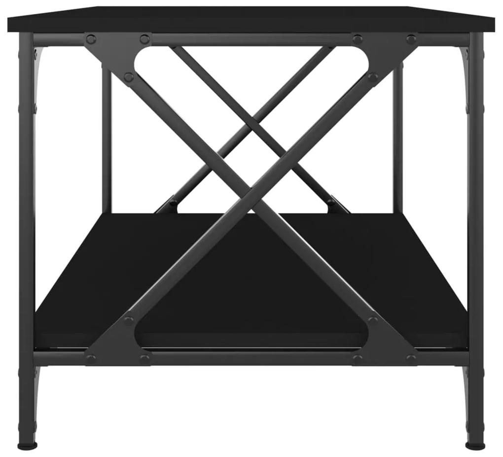 Mesa de centro 80x50x45 cm derivados de madeira/ferro preto