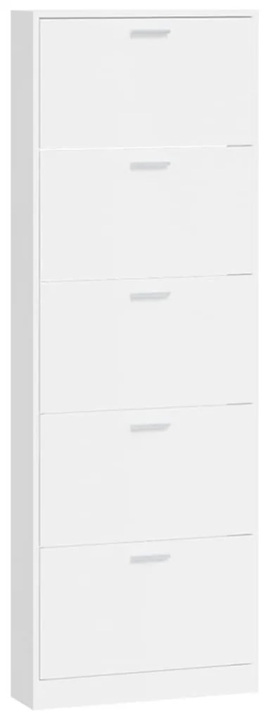 Sapateira 59x17x169 cm derivados de madeira branco brilhante