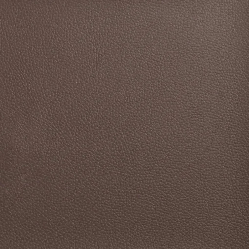 Apoio de pés 60x50x41 cm couro artificial castanho