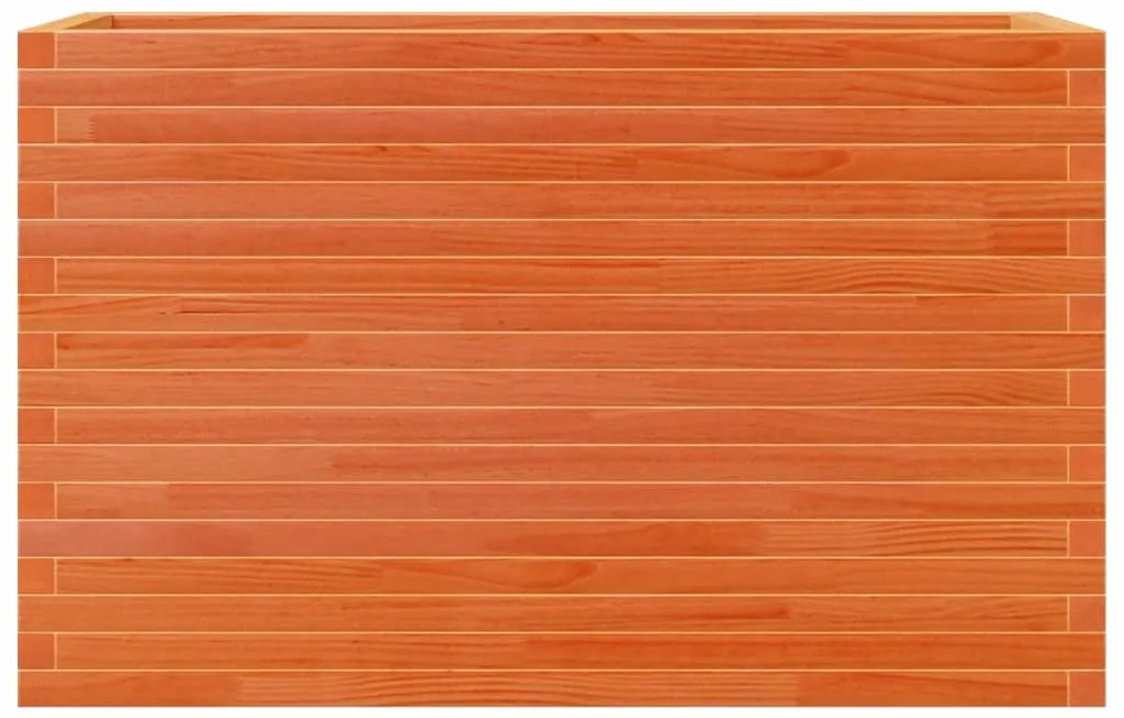 Vaso/floreira de jardim 110x40x68,5 pinho maciço castanho mel