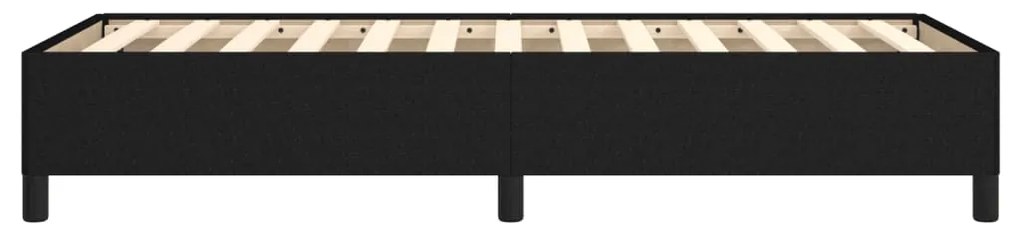 Estrutura de cama sem colchão 80x200 cm tecido preto