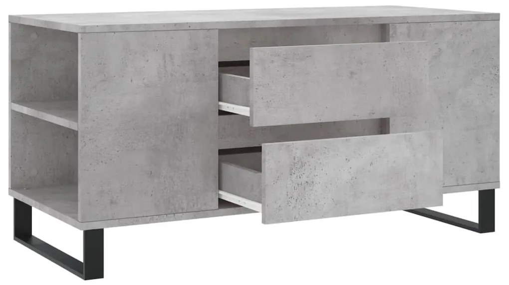 Mesa de centro derivados de madeira cinza cimento