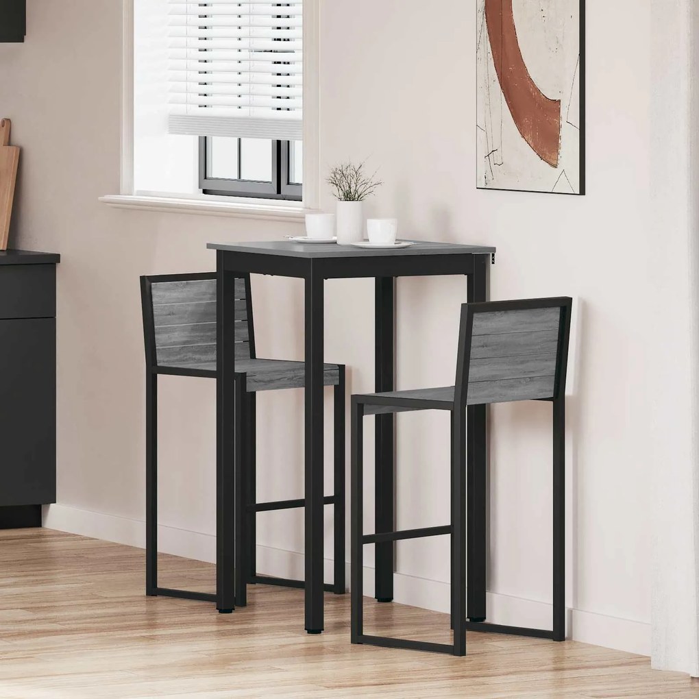 vidaXL Mesas de jantar Madeira processada