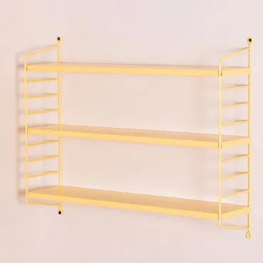 Estante Modular De Parede ↔︎60 Cm Em Aço Emine Vanilla Yellow - Sklum