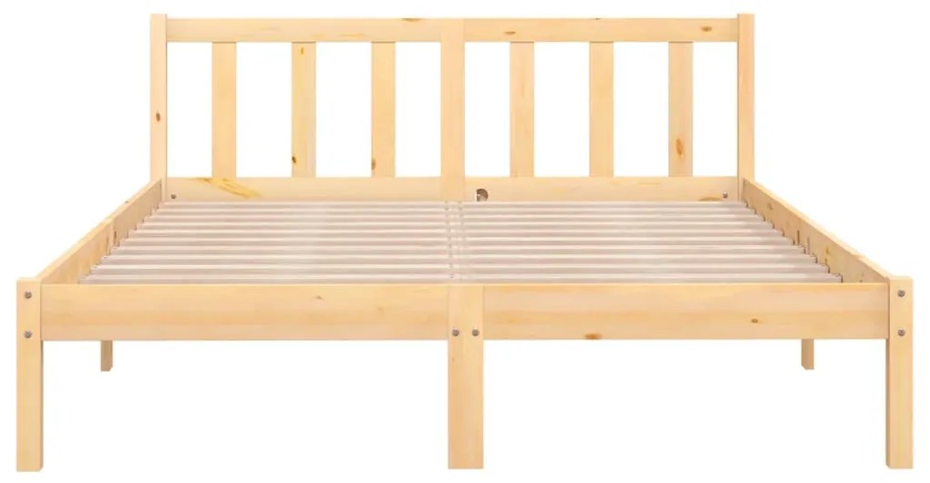 Estrutura de cama casal 135x190 cm pinho maciço