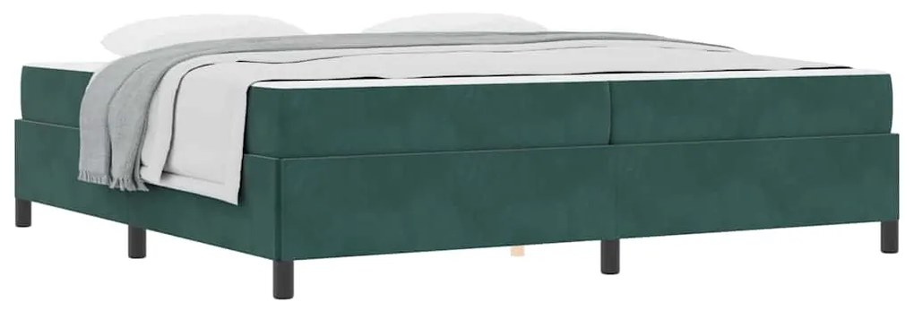 Estrutura da Cama Branco e Cinza Claro 200 x 200 cm Veludo