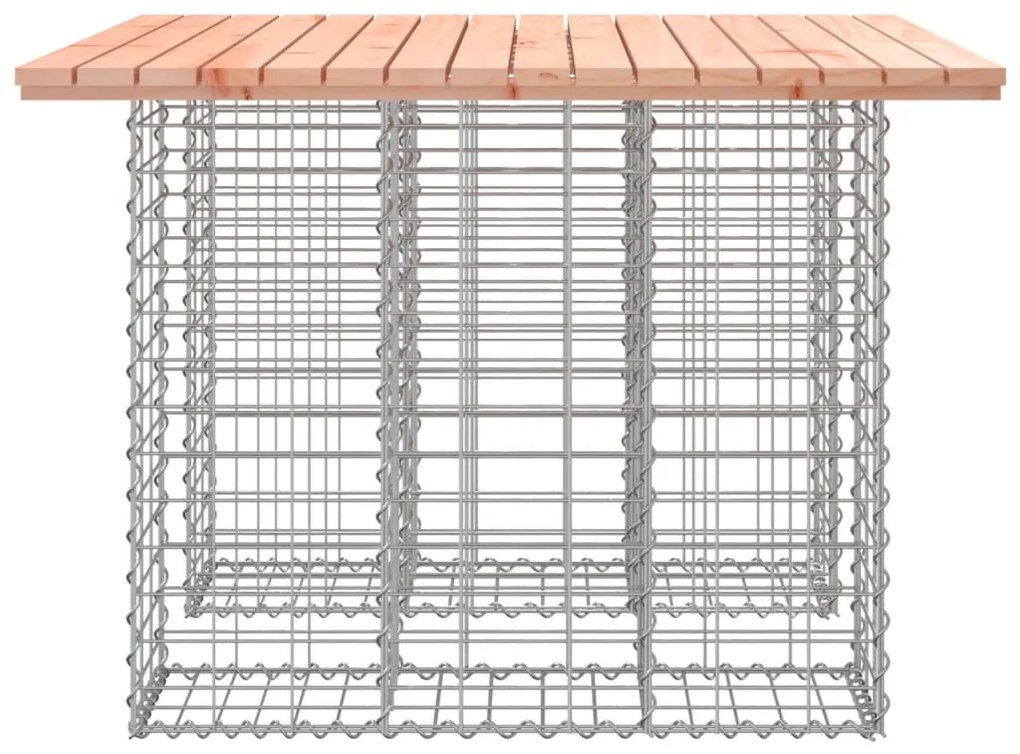 Banco jardim design gabião 100x102x72 cm madeira douglas maciça