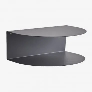 Floating Nightstand In Taifa Steel Cinza Grafito - Sklum