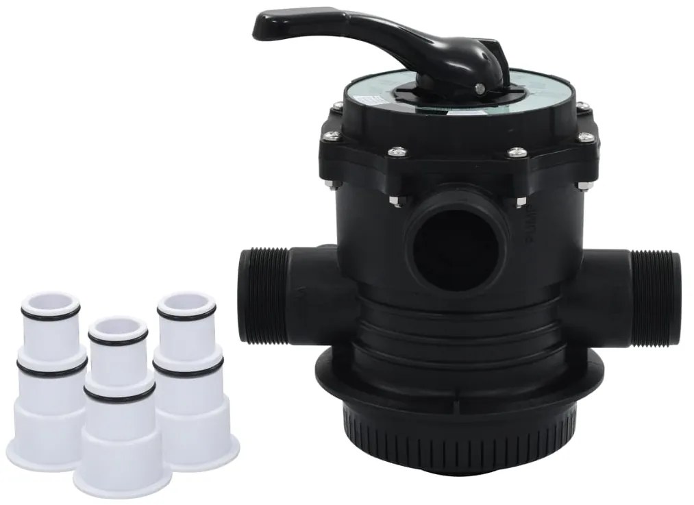 Válvula multiportas para filtro de areia ABS 38 mm 6-vias