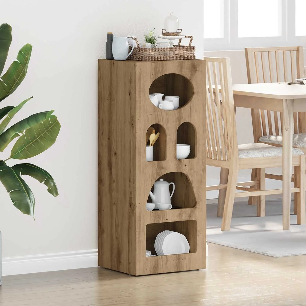 vidaXL Buffet Carvalho Artesanal 40 x 35 x 100,5 cm Madeira processada