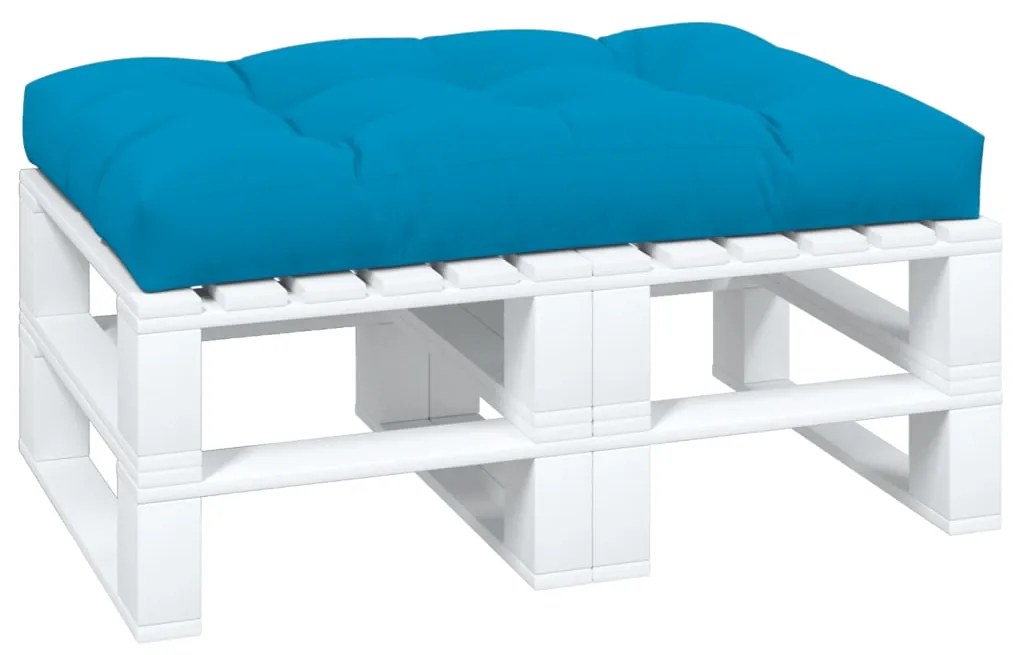 Almofadão para sofá de paletes 120x80x12 cm tecido azul
