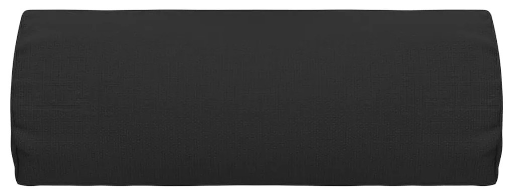 Encosto cabeça cadeira de pátio 40x7,5x15 cm textilene preto