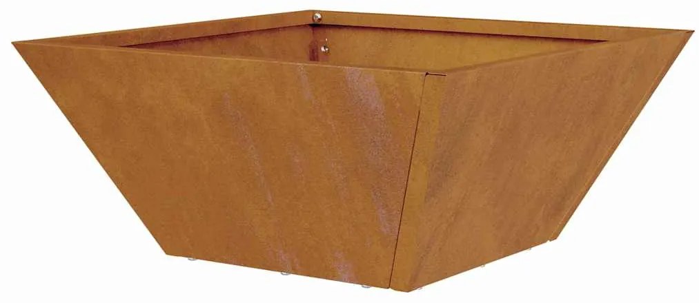 Jardineira em Forma de Bowl 35x35x15 cm de Aço Envelhecido da