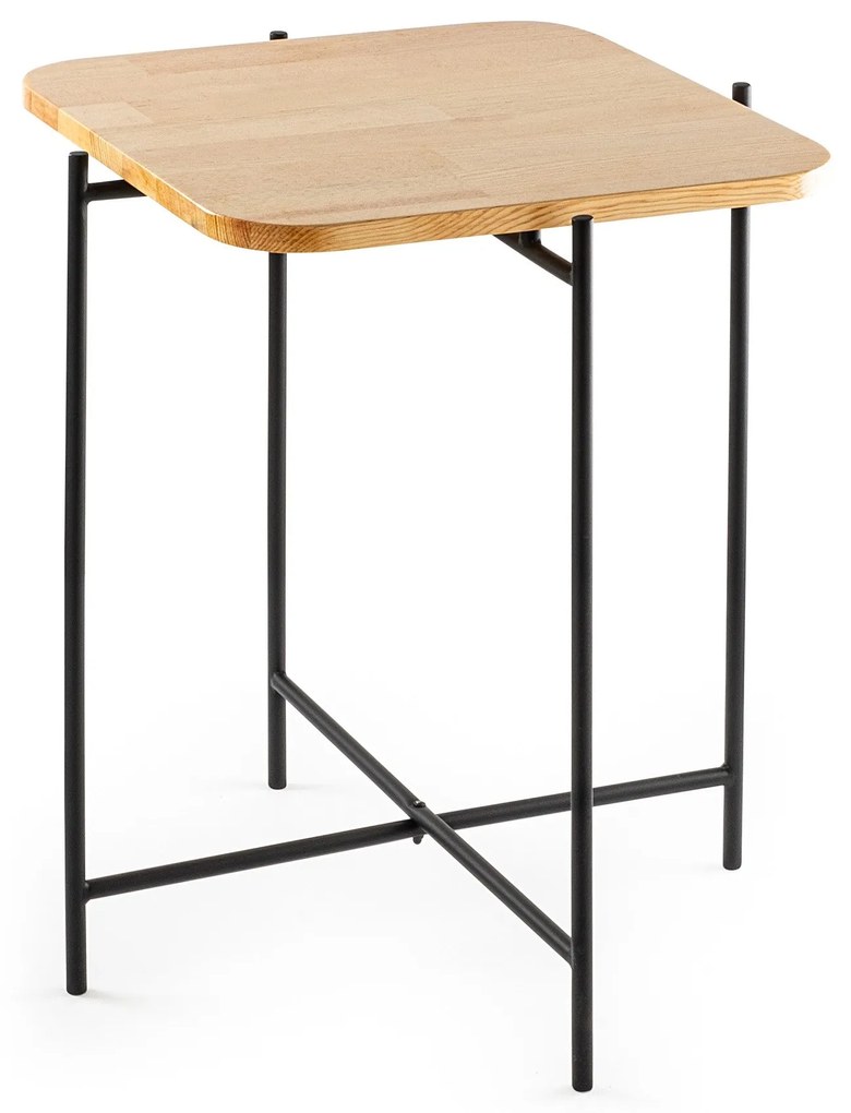Mesa de Centro Shb-005 – Preto Natural – 46x56x46 cm | Tribo Home