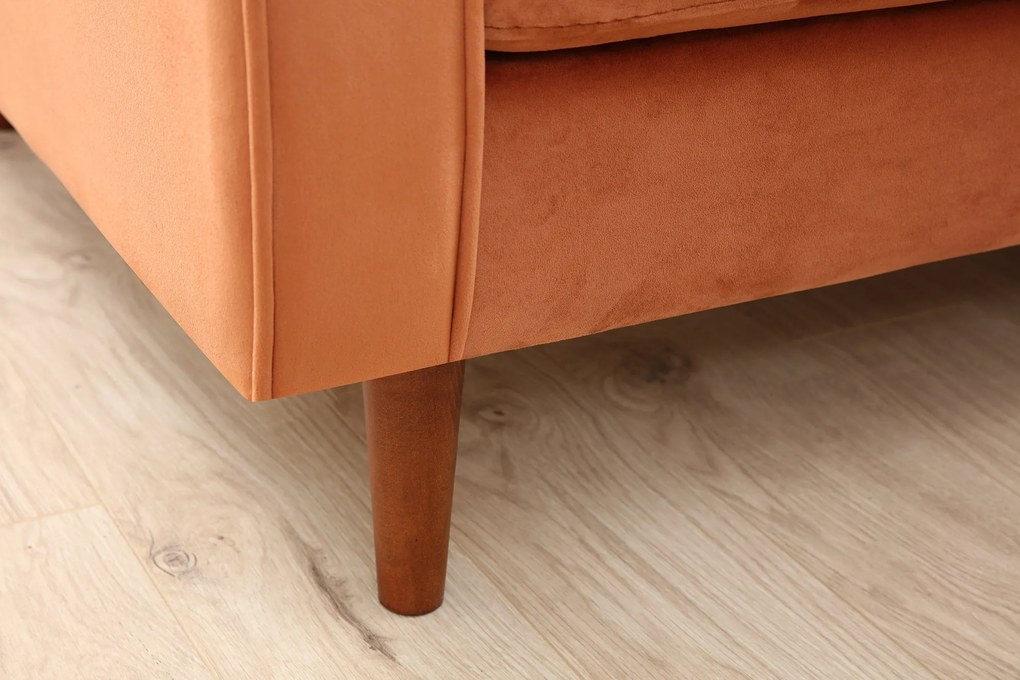 Sofá de 2 Lugares Rome – Laranja – 175 cm x 90 cm x 70 cm