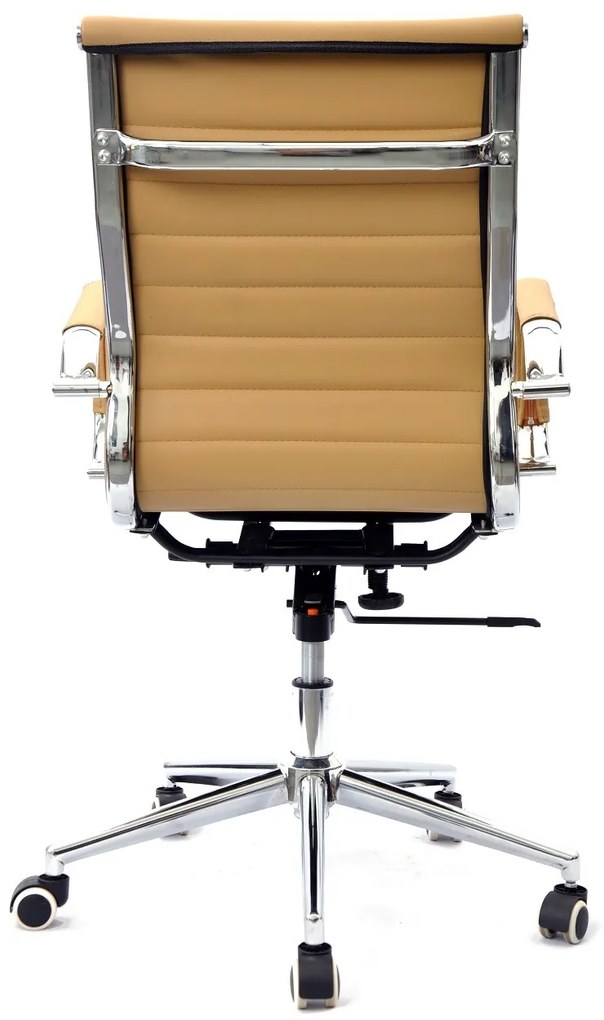 Cadeira de escritório OLIVER, giratório, pele sintética castanha