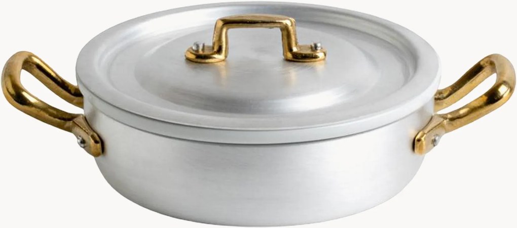 Caçarola com pega, tampa e tabuleiro em porcelana Porcelano, conjunto de 3
