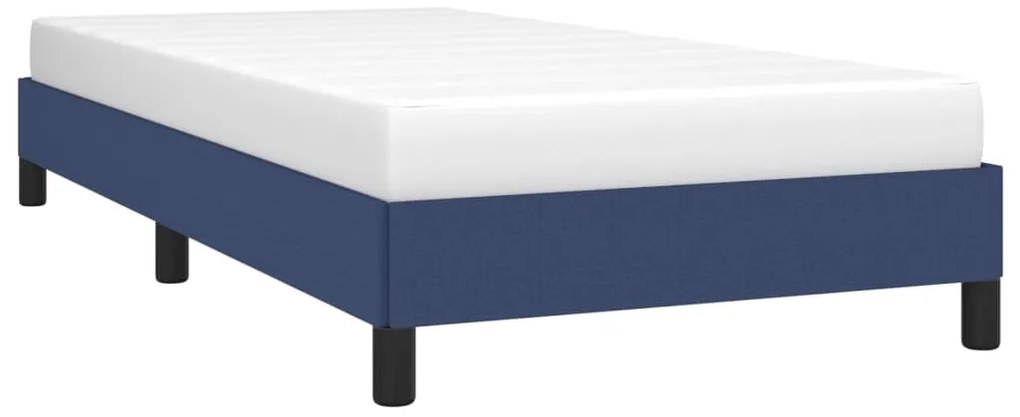 Estrutura de cama sem colchão 90x200 cm tecido azul