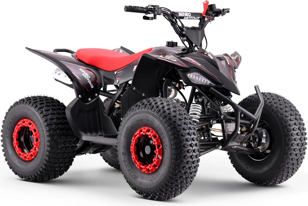 Moto 4 Crianças + 8 anos 125cc - Beneo Predator Até 55 Km/h com Vermelha