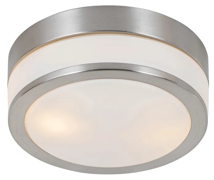 Candeeiro de teto exterior moderno em aço 23 cm IP44 - Flavi Moderno