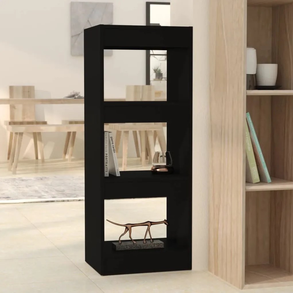 vidaXL Estante/divisória 40x30x103 cm contraplacado preto