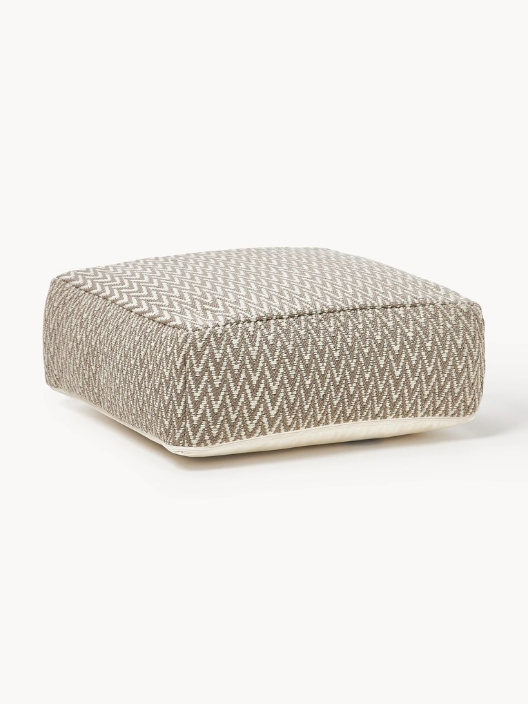 Outdoor Floor Cushion Suria with Woven Pattern