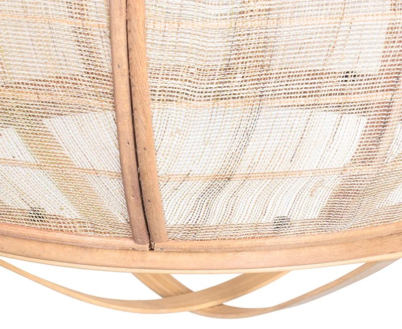 Candeeiro de suspensão oriental castanho 58 cm - Pascal