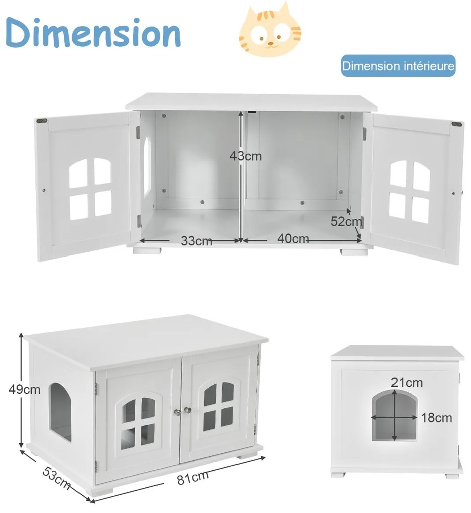 Estrutura de escalada para gatos montada na parede com escada e passarela para gatos internos