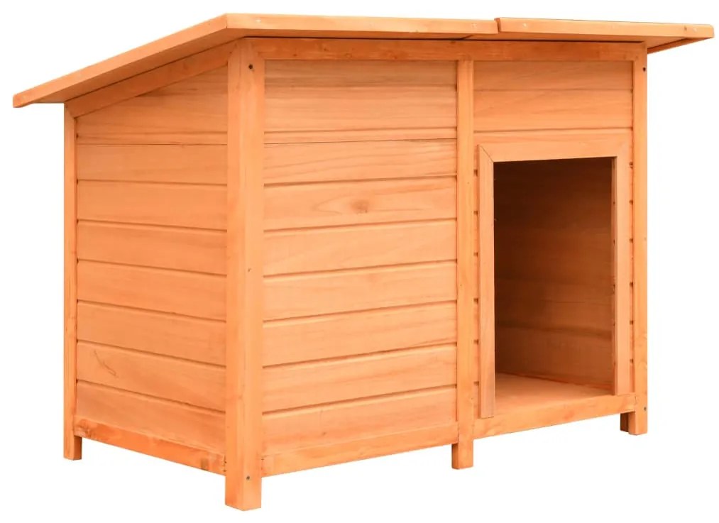 Casota para cão pinho e abeto maciços 120x77x86 cm