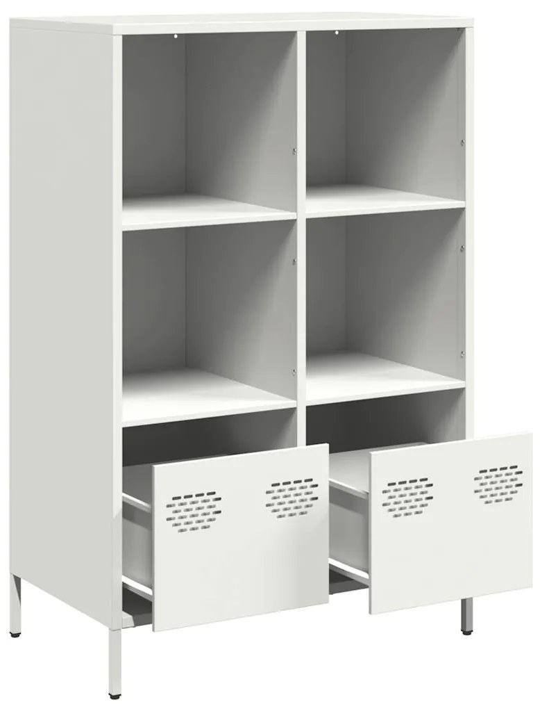 Móvel alto 68x39x103,5 cm aço branco
