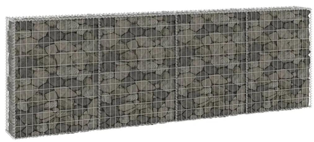 Muro gabião com tampas aço galvanizado 300x30x100 cm