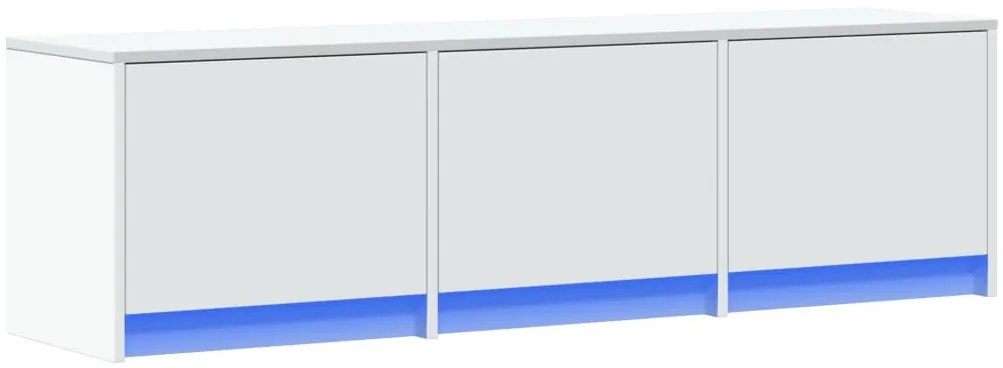 Móvel de TV 140x34x50 cm derivados de madeira branco