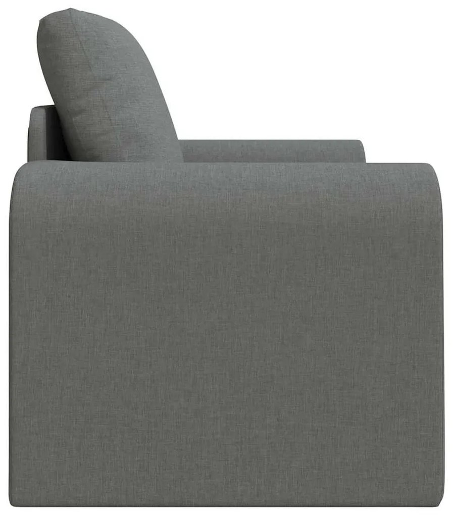 Sofá Cama 2-em-1 Cinza Escuro 98x71x83 cm Tecido