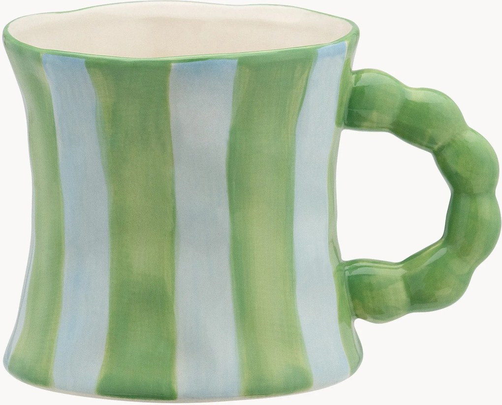 Caneca de cerâmica pintada à mão Serene
