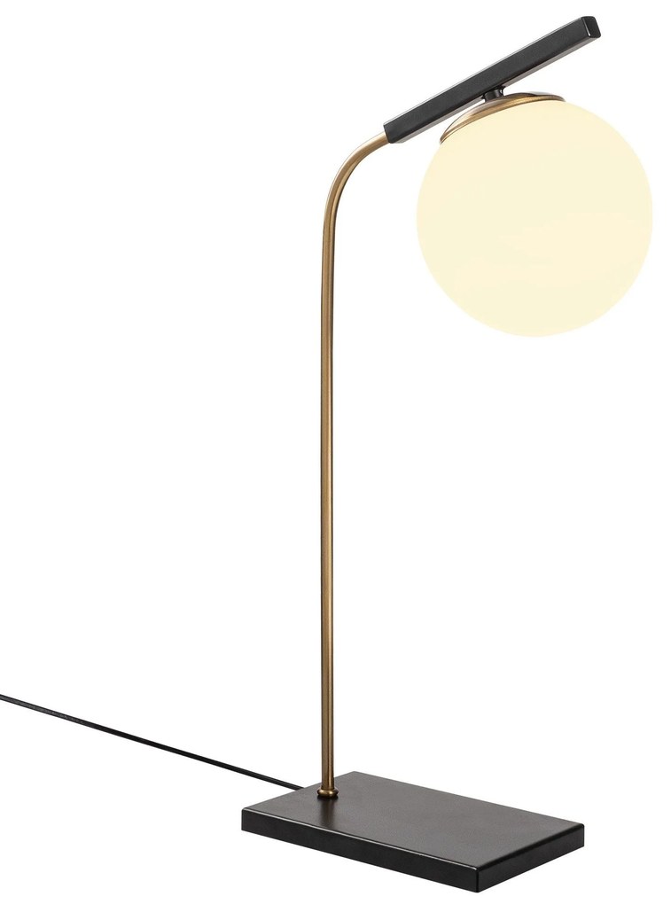 Candeeiro de Mesa Yildiz – Dourado e Preto – 15 x 26 cm