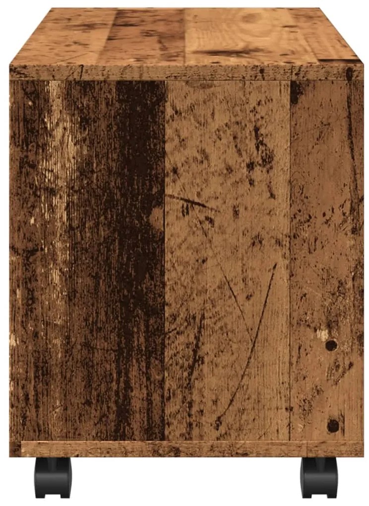 Móvel c/ rodas 72x33x42,5 cm derivados de madeira madeira velha