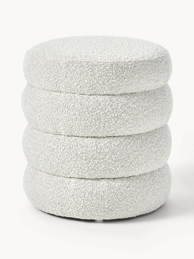 Bouclé Upholstered Stool Alto