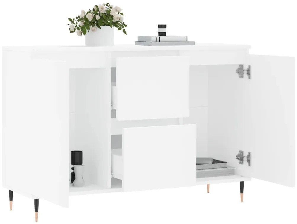 Aparador 104x35x70 cm derivados de madeira branco