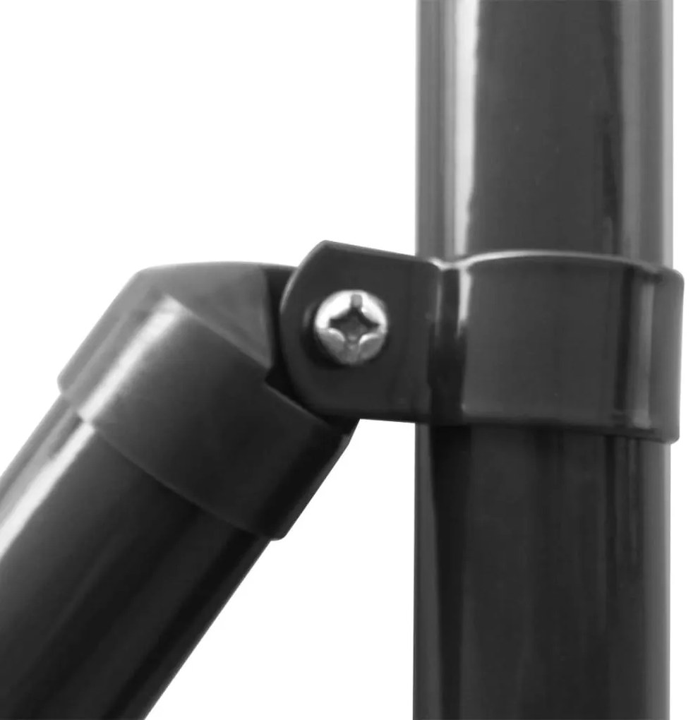 Cerca 25x1,2 m aço cinzento