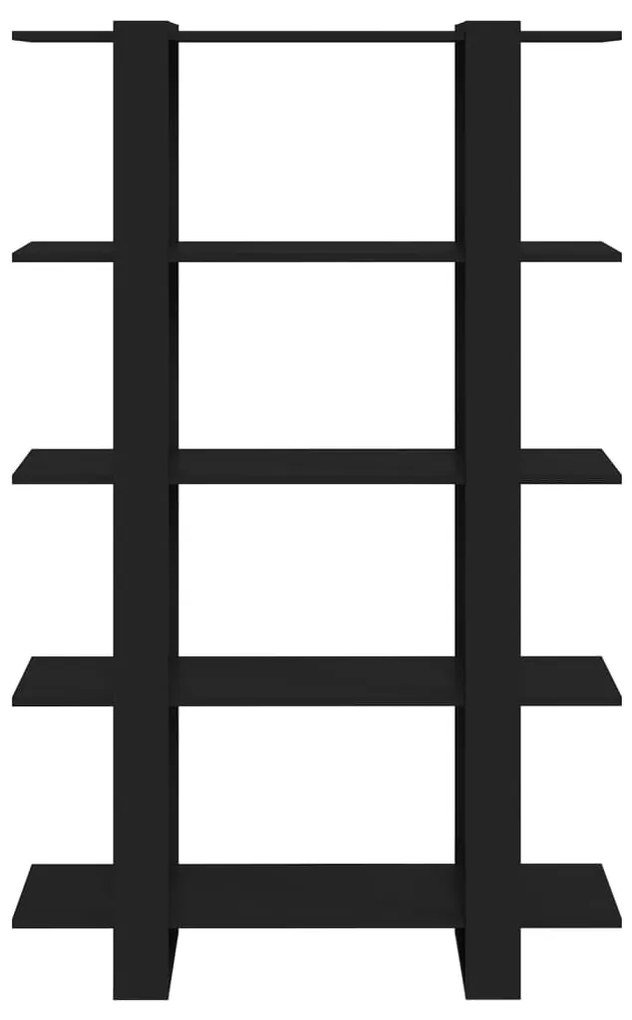 Estante/divisória 100x30x160 cm preto