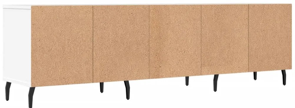 Móvel de TV 150x30x44,5 cm derivados de madeira branco