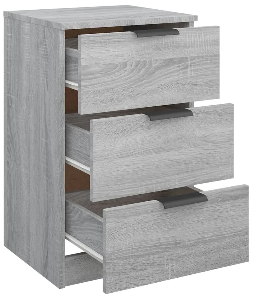 Mesa de cabeceira 40x35x47 cm sonoma cinzento