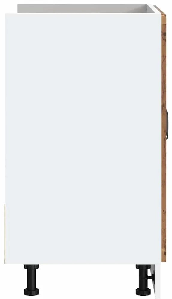 Armário baixo lavatório Kalmar 80x46x81,5 cm madeira velha