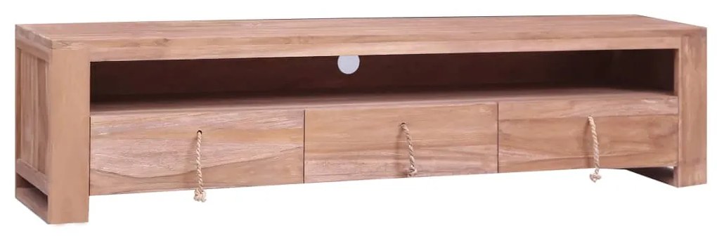 vidaXL Móvel de TV 140x30x35 cm madeira de teca maciça